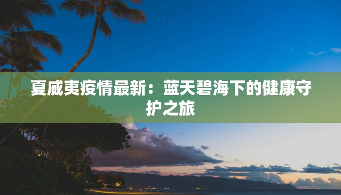 夏威夷疫情最新：蓝天碧海下的健康守护之旅