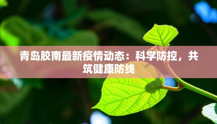 青岛胶南最新疫情动态：科学防控，共筑健康防线