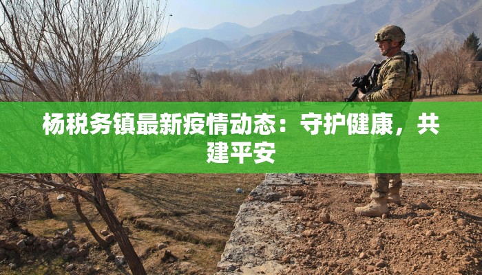 杨税务镇最新疫情动态：守护健康，共建平安