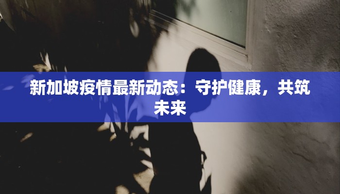 新加坡疫情最新动态：守护健康，共筑未来