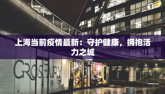 上海当前疫情最新：守护健康，拥抱活力之城