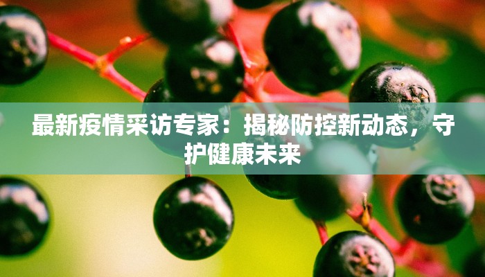 最新疫情采访专家：揭秘防控新动态，守护健康未来