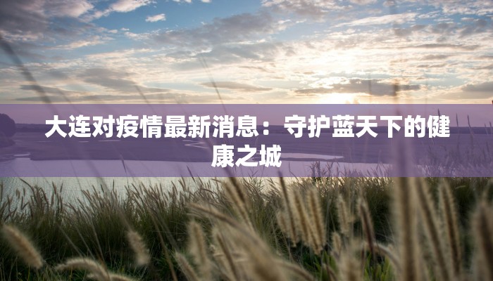 大连对疫情最新消息：守护蓝天下的健康之城