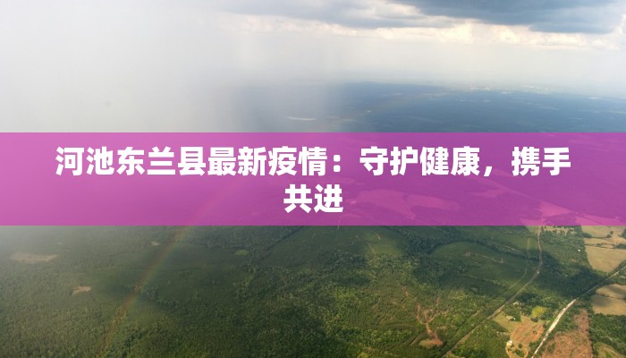 河池东兰县最新疫情：守护健康，携手共进