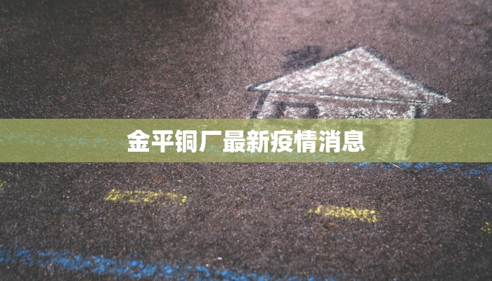金平铜厂最新疫情消息