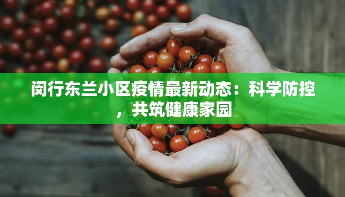 闵行东兰小区疫情最新动态：科学防控，共筑健康家园