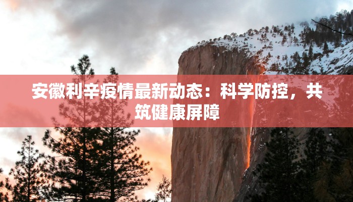 安徽利辛疫情最新动态：科学防控，共筑健康屏障