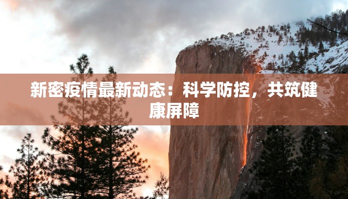 新密疫情最新动态：科学防控，共筑健康屏障