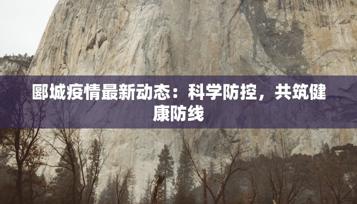 郾城疫情最新动态：科学防控，共筑健康防线